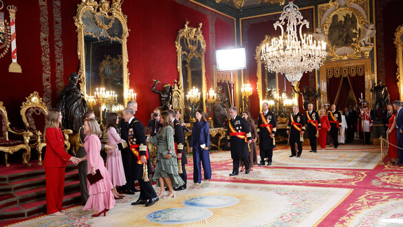 Galería de la recepción de los Reyes en el Palacio Real por la Fiesta Nacional