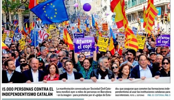 Junqueras y Puigdemont agitan el referéndum en El País