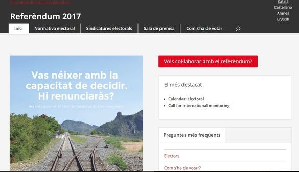 La Guardia Civil cierra la página del 1-O y la Generalidad abre otra