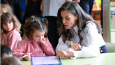 La Reina Letizia acude a su antiguo colegio de Oviedo para inaugurar el curso escolar
