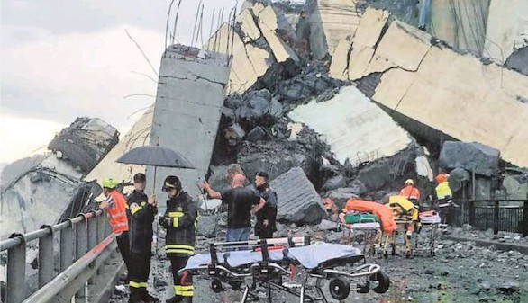 El derrumbe del puente de Génova centra toda la atención