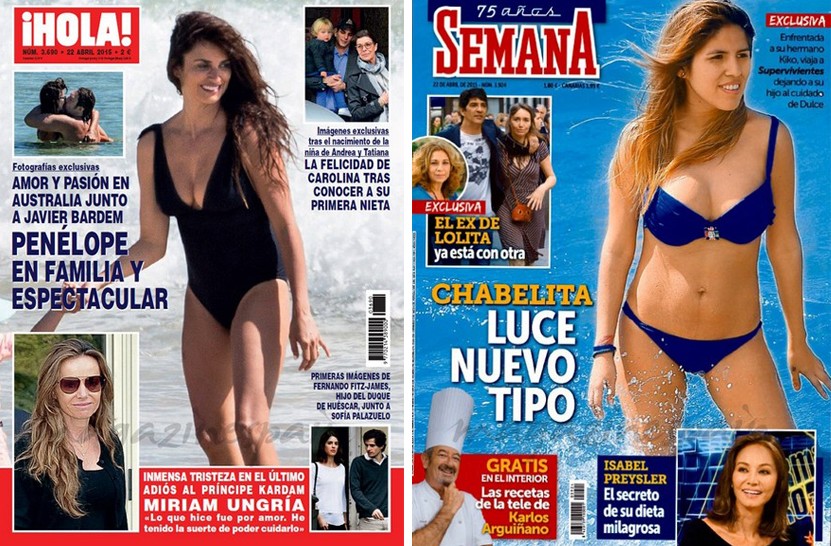 Penélope Cruz vs Chabelita, duelo de tipos en la playa