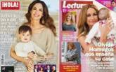 Eugenia Silva y Olvido Hormigos posan con sus hijos