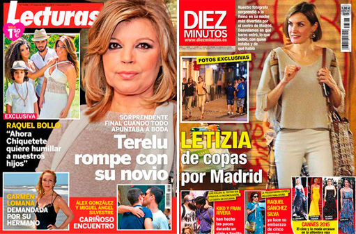 La Reina, de noche por Madrid, y Terelu Campos, de nuevo soltera