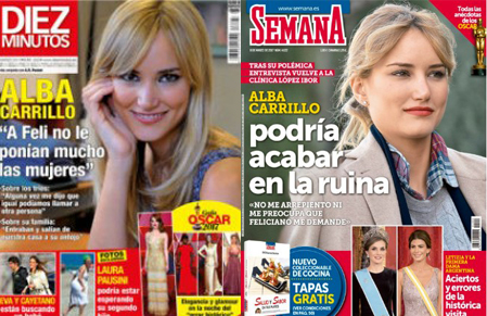 Crónica rosa. Alba Carrillo: 