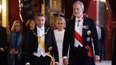 El Rey con el presidente de Francia, Emmanuel Macron.