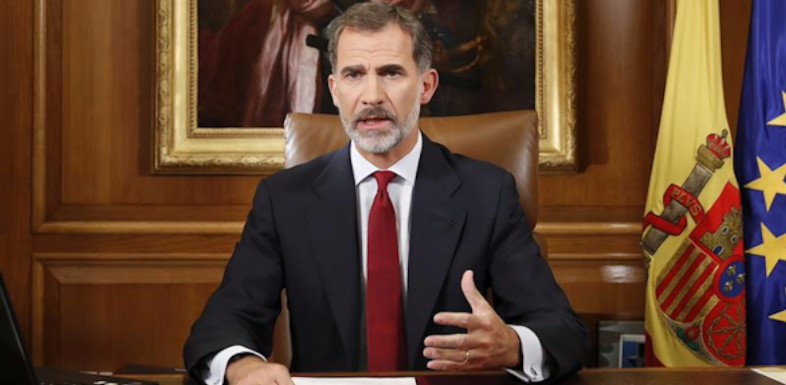 El Rey exige a los legítimos poderes asegurar la Constitución