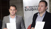 Albert Rivera y Juan Carlos Girauta en una fotografía de archivo de Efe.
