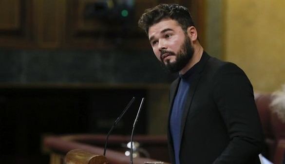Rufián reprocha a Rajoy el elevado IVA de condones y pañales