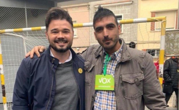 La foto de Rufián con un interventor de Vox y otras anécdotas