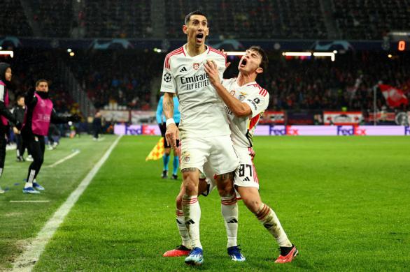 Liga de Campeones. Di María consigue meter al Benfica en la Europa League