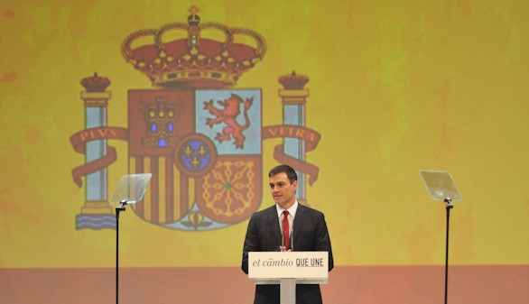 Por qué la bandera en la proclamación de Sánchez