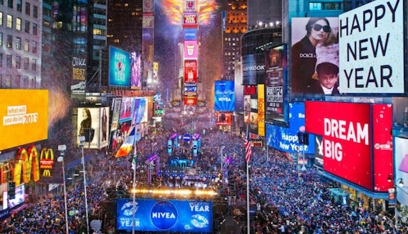 Nueva York desplegará 6.000 policías en Times Square en la Nochevieja
