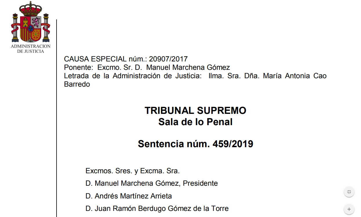 Documento | Sentencia íntegra del juicio del procés