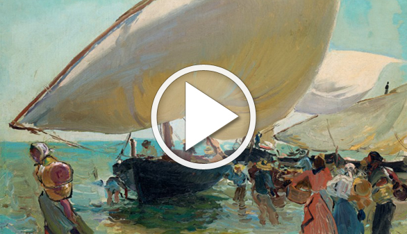 Llegada de las barcas, de Sorolla: una pequeña joya a subasta