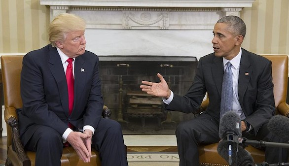 Convulso traspaso de poderes de Obama a Trump