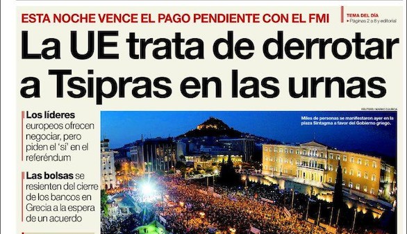 Revista de prensa: Sí o no: El referéndum borra los matices sobre Grecia