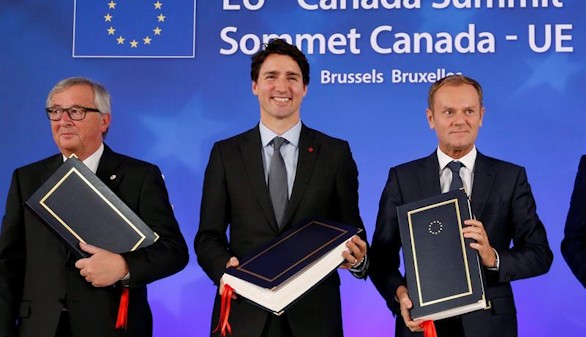 La UE y Canadá firman el acuerdo de libre comercio CETA