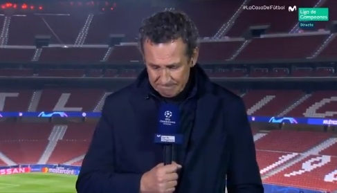 Valdano rompe a llorar en directo al recordar a Maradona: 