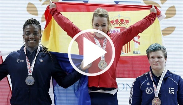 Halterofilia. Lydia Valentín gana sus cuartos Europeos con tres oros en Bucarest