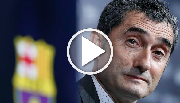 Valverde aterriza en el Barça prometiendo 