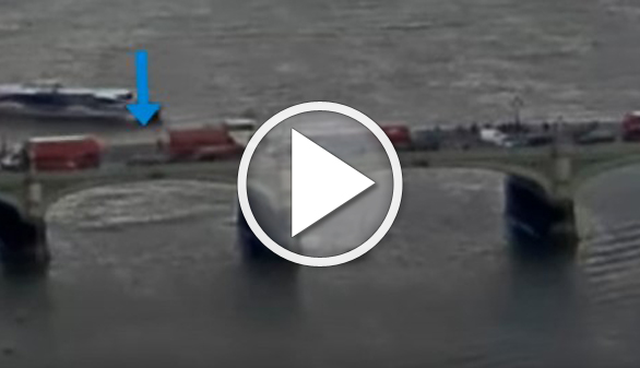 Vídeo del atropello en el puente de Westminster