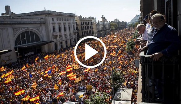 Vídeo. Así fue la multitudinaria manifestación de Barcelona