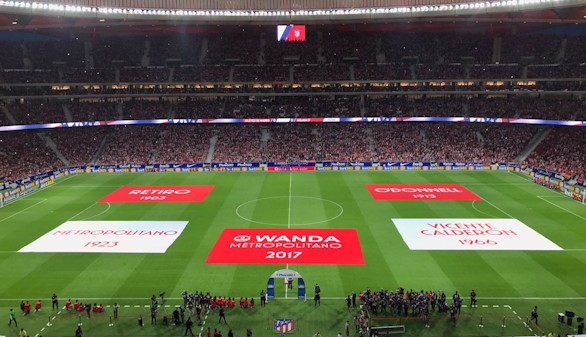 El Wanda Metropolitano ya es historia del Atlético con su primer partido