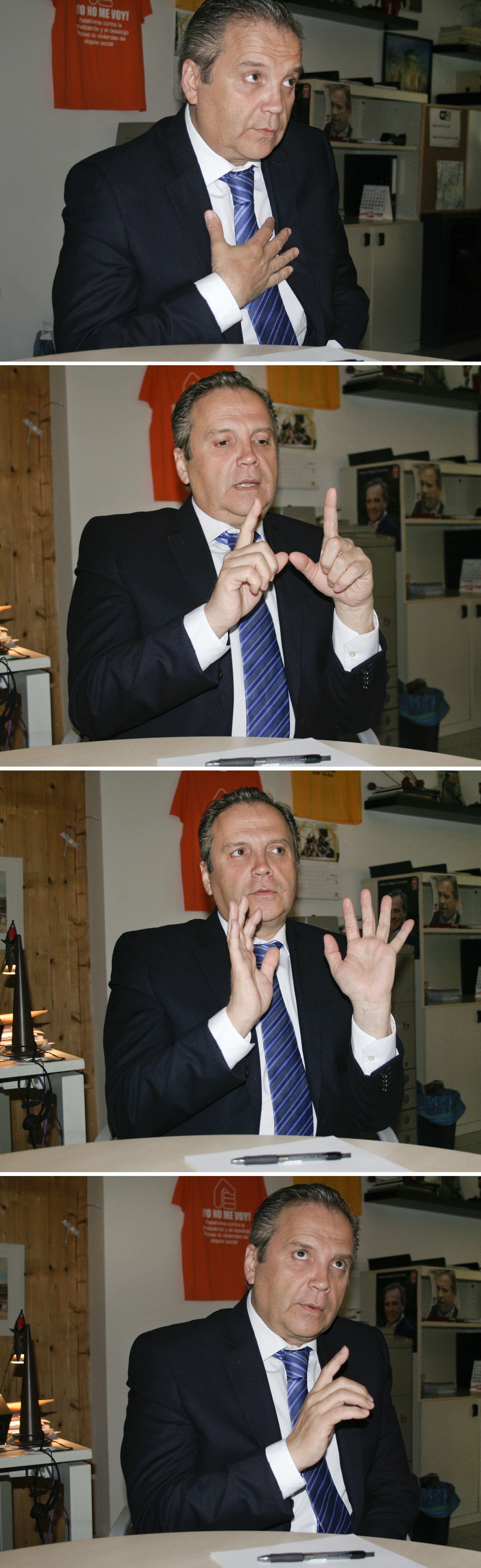 Antonio Miguel Carmona, candidato del PSOE a la Alcaldía de Madrid. Juan Pablo Tejedor.