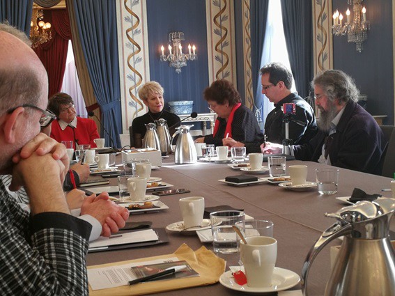 Desayuno ofrecido por el Teatro Real hoy, 22 de enero, con Helen Prejean y Joyce DiDonato. TR