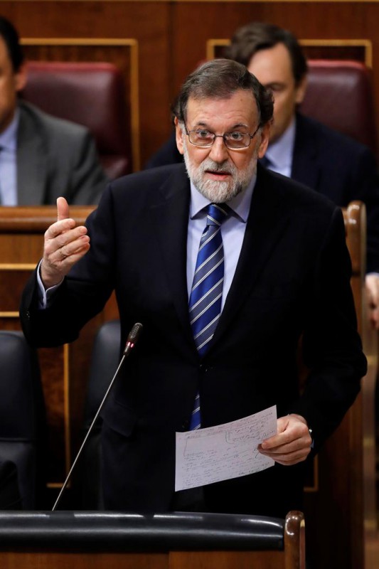 El presidente del Gobierno, durante una de sus intervenciones.