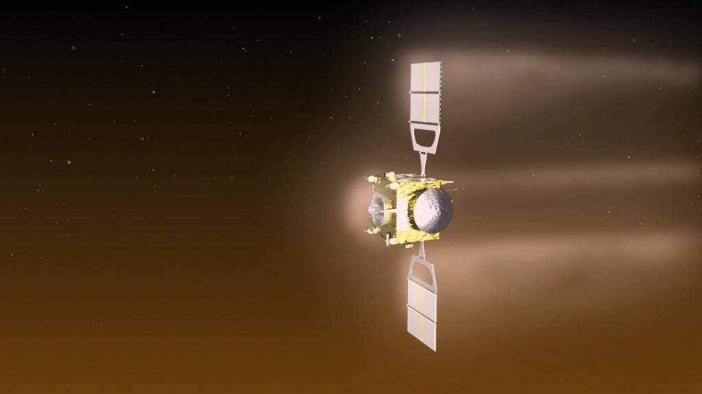 Aerofrenado de Venus Express en 2014. (Fuente:ESA)