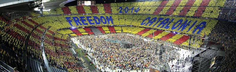 El Barça cedió el Camp Nou a un acto independentista