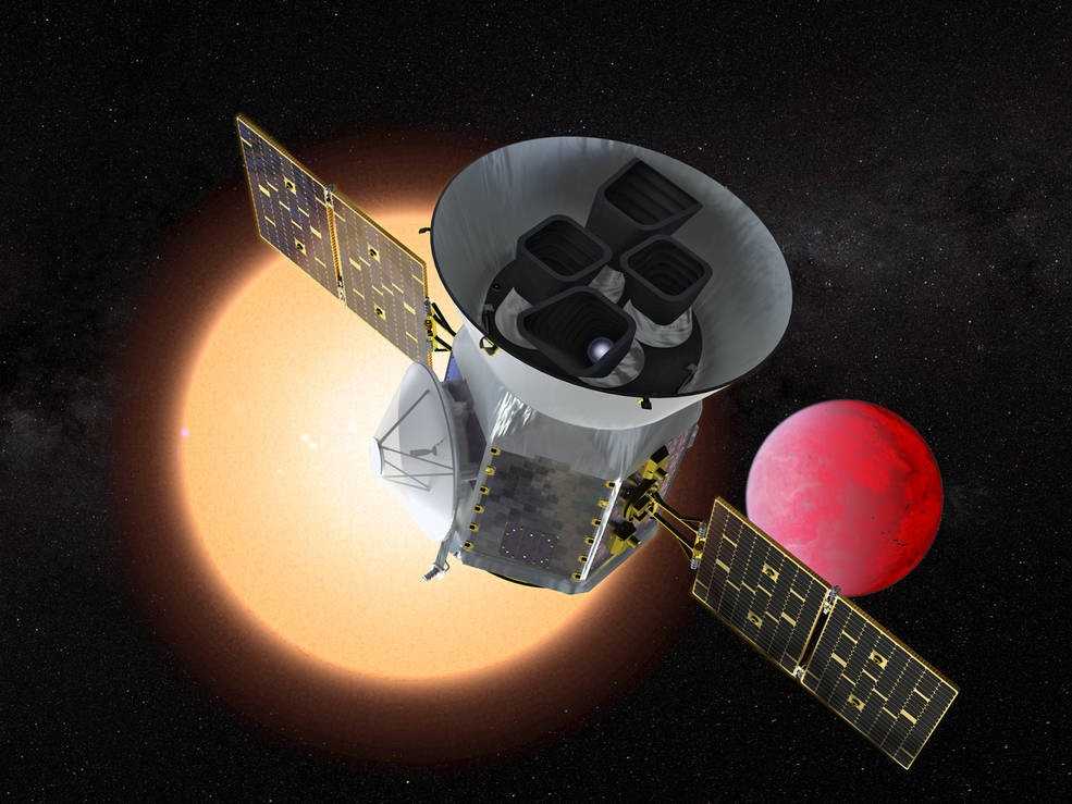 Ilustración del TESS. (Fuente: NASA/GSFC)