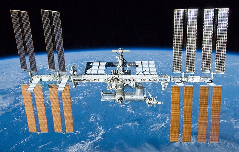 La Estación Espacial Internacional, el objeto humano más pesado jamás enviado al espacio. (Fuente: NASA)
