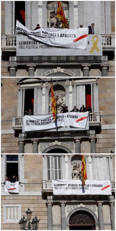 El antes y el después en el Palau de la Generalidad (Fuente: EFE).