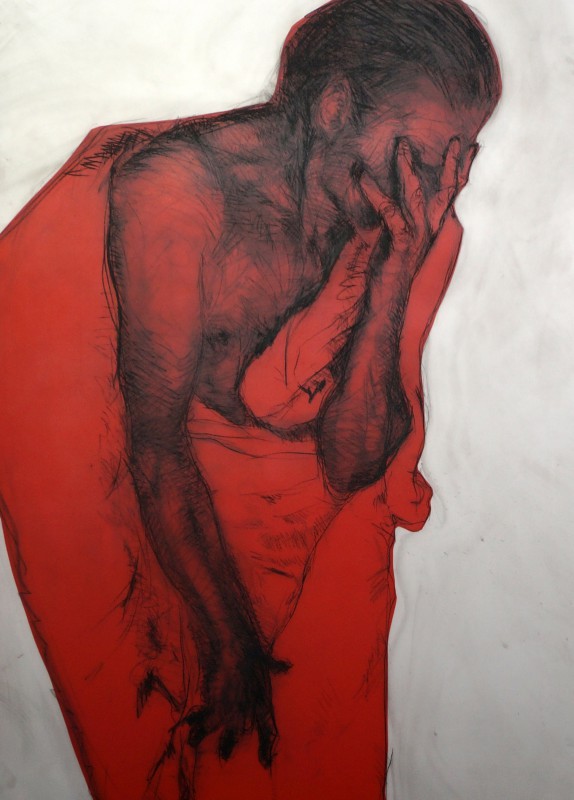 Sin más cofre que los recuerdos. 2018. Gráfito y pintura sobre metraquilato.