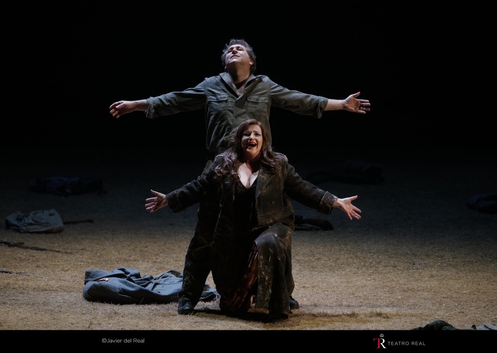 La soprano Ricarda Merbeth (Brünnhilde), tenor Andreas Schager (Siegfried). | © Javier del Real | Teatro Real