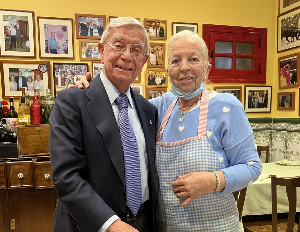 Rafael Anson con Carmen, en Kulixka