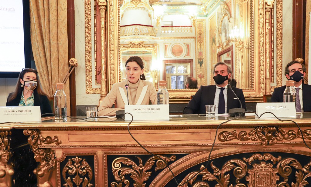 Mirian Izquierdo, Pilar Llop, Ángel Asensio y Juanjo Sánchez Puig.