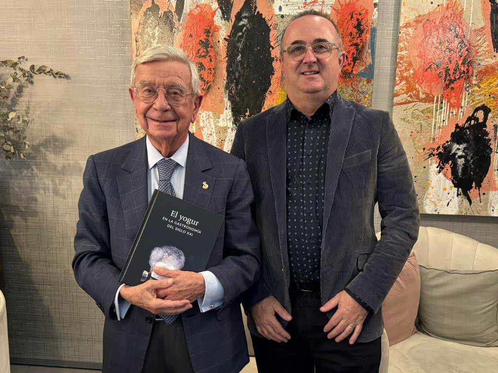 Xavier Pont, presidente de Pastoret y Rafael Anson, presidente de la Academia Iberoamericana de Gastronomía.