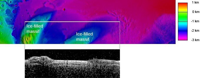 Mapa de espesor potencial del hielo en el MFP | ESA