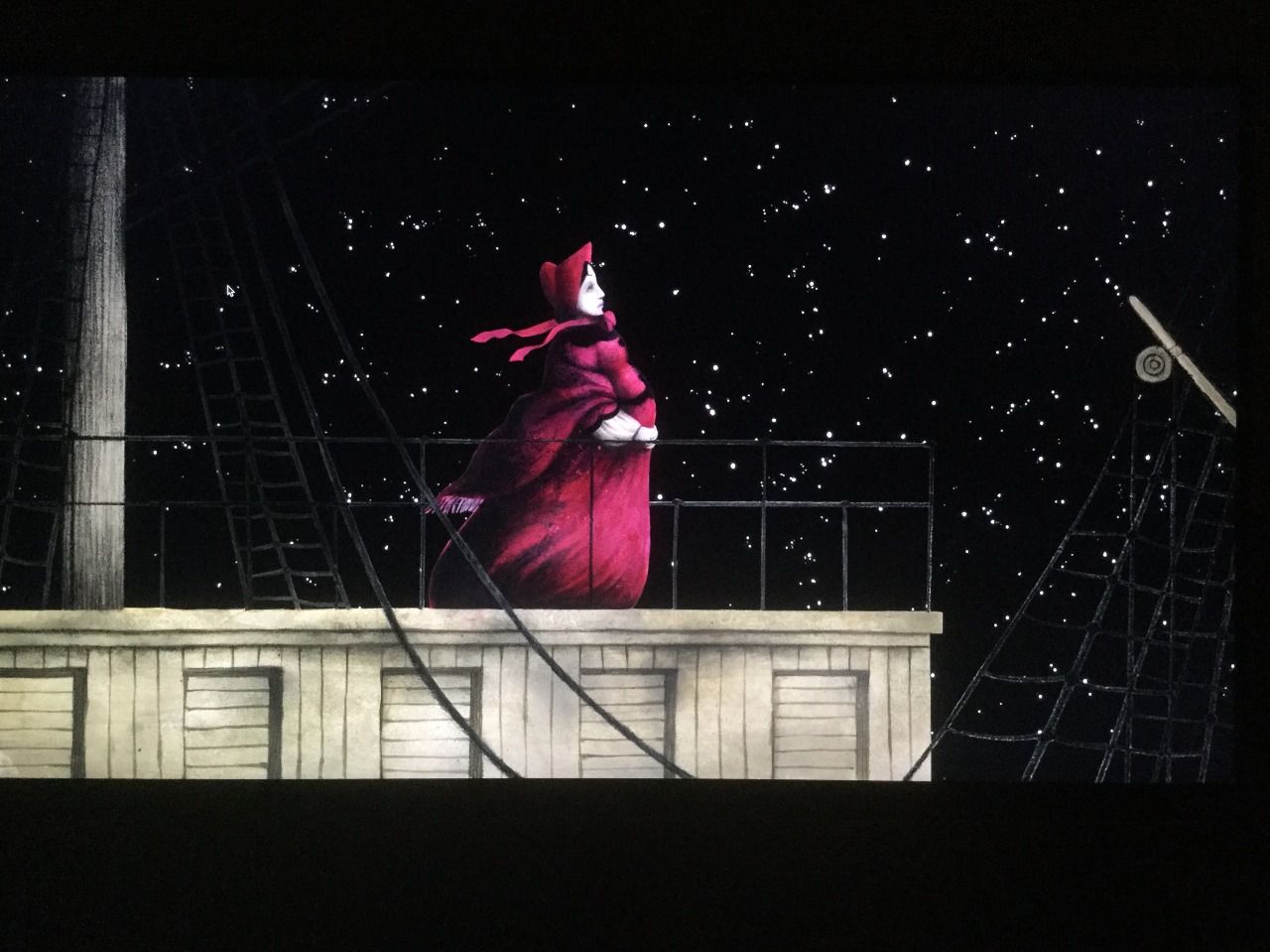 Fotograma dibujado por Ana Juan para una secuencia animada de 'El amor y la muerte'.