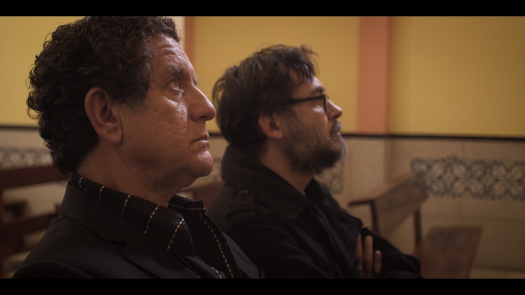 Pedro Casablanc y José Manuel Serrano Cueto en un fotograma del documental.