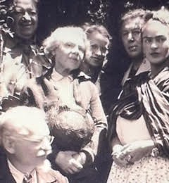 (Foto: Trotski, Rivera, Lamba, André y Frida Kalho) 