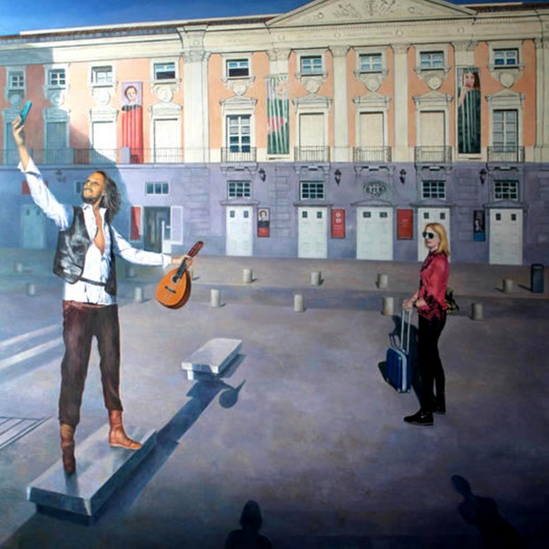 Teatro Español. Óleo sobre lino (2024)