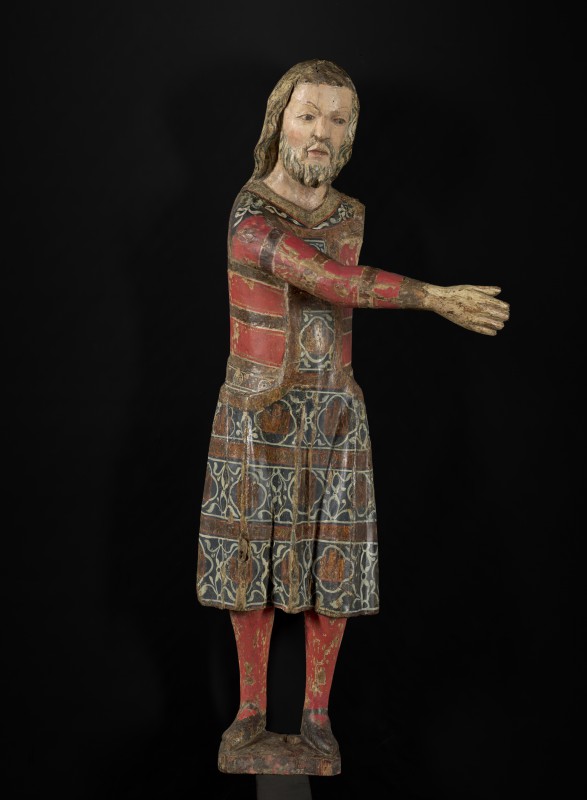 José de Arimatea, perteneciente a un Descendimiento Anónimo castellano Madera policromada Último cuarto del siglo XIII Madrid, Museo Nacional del Prado