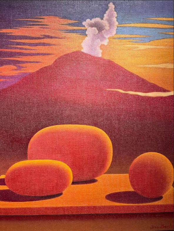 Homenaje a Barbara Hepworth. 2024. Óleo sobre lino. 43 x 43 cm. Cortesía de la Galería Guillermo de Osma