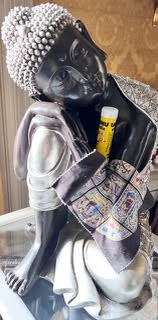 'Joven nepalí de Janakpur meditando sobre un UHUstic', poema plastico (‘assemblage'), 2012, Fernando Arrabal.
