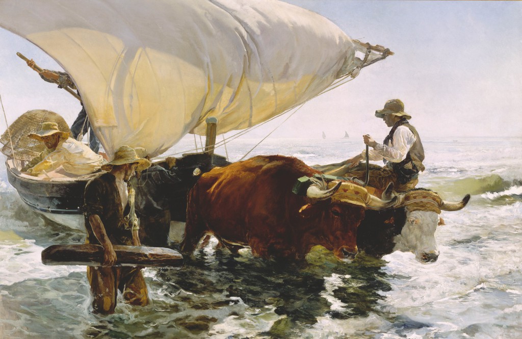 La vuelta de la pesca (1894), Joaquín Sorolla. Óleo sobre lienzo. París, Musée d' Orsay